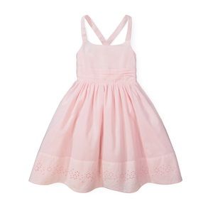 NWT Hope & Henry Toddler Pink Sun Dress with Embroidered Hem